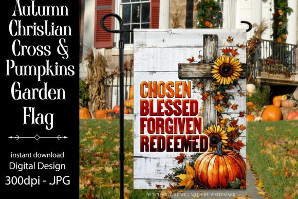 Autumn Christian Garden Flag Design 1: Graphics & Crafts Review