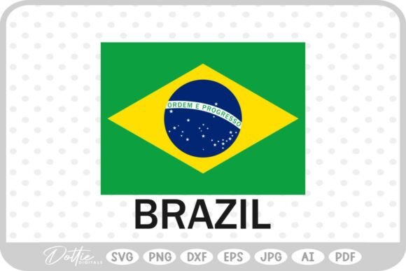 Brazil World Flag SVG PNG DXF