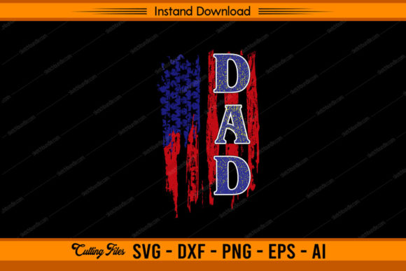 Dad US Flag Design Review for Father's Day Embroidery