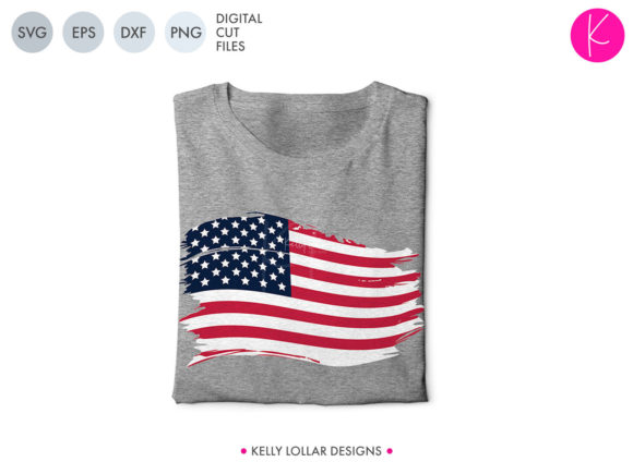 Distressed American Flag Graphics and Crafts