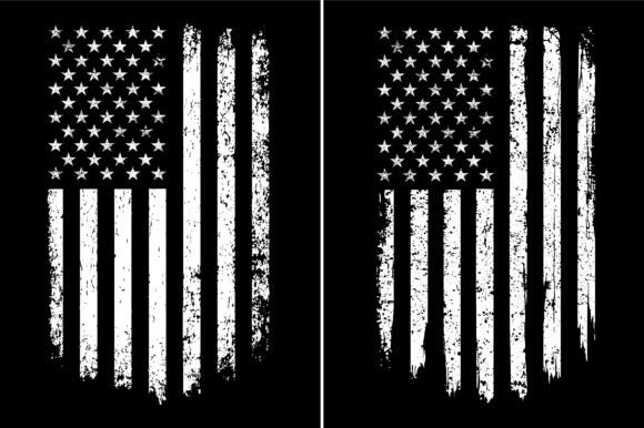 Distressed Old Glory. USA Grunge Flag Graphics & Crafts