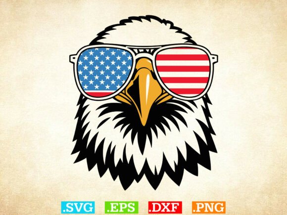 Eagle Svg, American Flag Eagle SVG, 4th