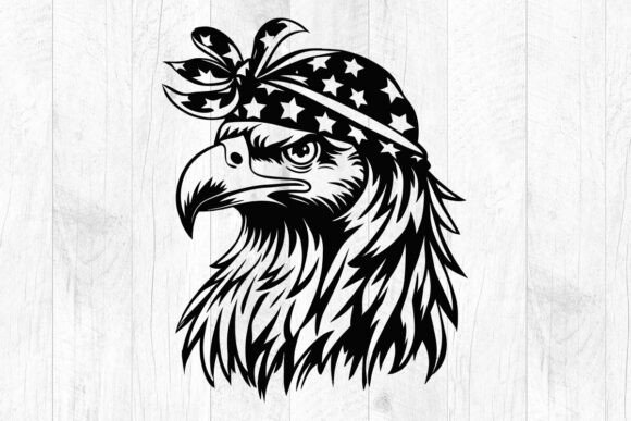 Eagle Svg Eagle with American Flag Graphics
