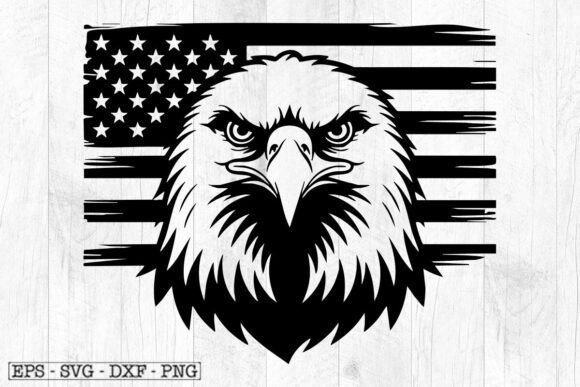 Eagle With American Flag Svg, 4th of July