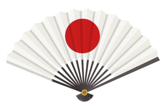 Japanese Fan Graphics for Crafts & Editorial Use