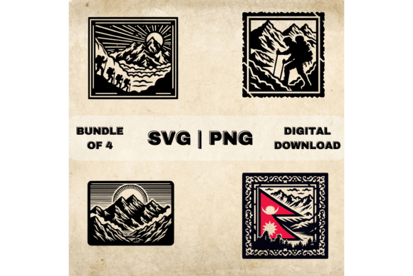 Nepal SVG Bundle: Graphics for Crafts & Brands