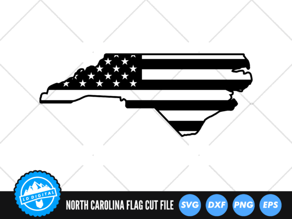 North Carolina US Flag SVG: Graphics for Crafts