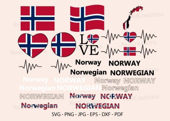 Norway Flag Svg, Graphics and Crafts