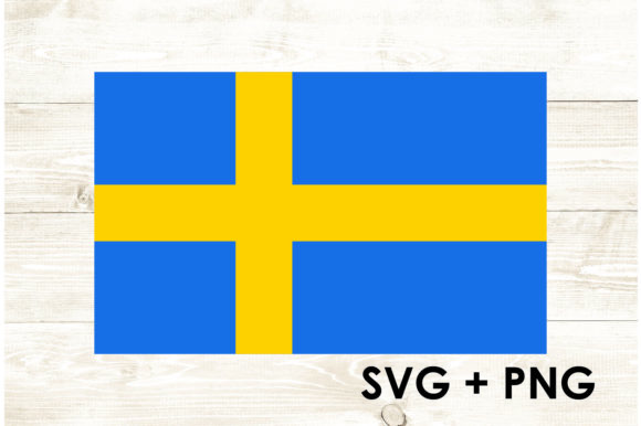 Sweden Flag SVG for Graphics and Crafts