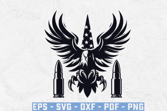 Usa Flag Eagle SVG for Crafts and Graphics